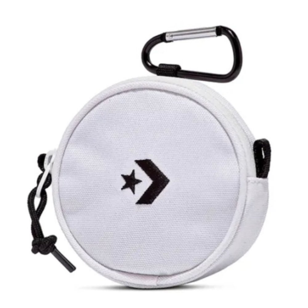 Converse Utility Pouch Unisex Bag White Zip Logo 10023842-A01